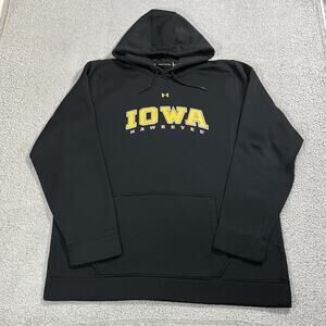 Iowa Hawkeyes Hoodie Mens 2XL Under Armour Sweatshirt Football Pullover NCAA